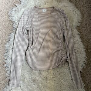 NWOT Abercrombie & Fitch Kids Cinched Long Sleeve Too T-shirt Girls 13/14